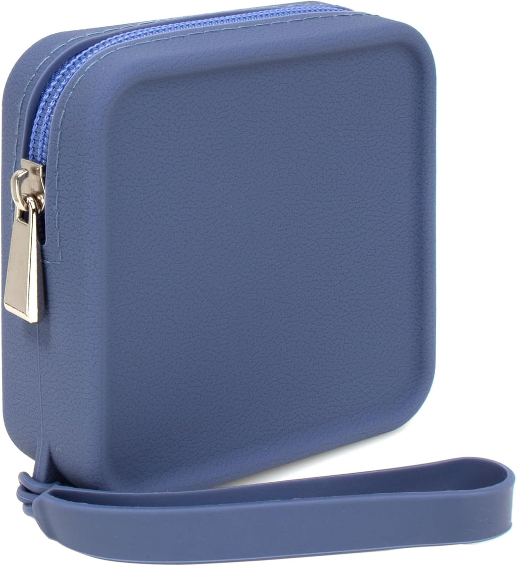 Silicone Mini Makeup Bag Pouch for Purse, Small Cosmetic Travel Bag Zipper Pouch Waterproof Cute Coin Purse Portable Makeup Storage Bag Travel Toiletry Organizers Bag for Women Girls