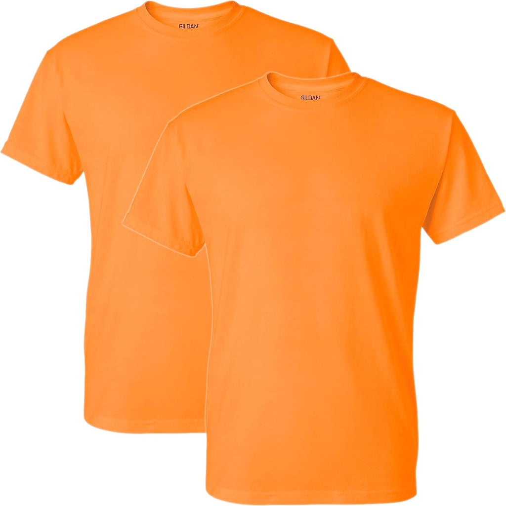 5.6 oz. 50/50 T-Shirt (G800) Tennessee Orange, S (Pack of 2)
