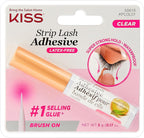KISS Lash Adhesive, Lash Glue, 24hr Strip Eyelash Adhesive, Clear, Includes Lash Adhesive, Long Lasting Wear, Can Be Used with Strip Lashes and Lash Clusters