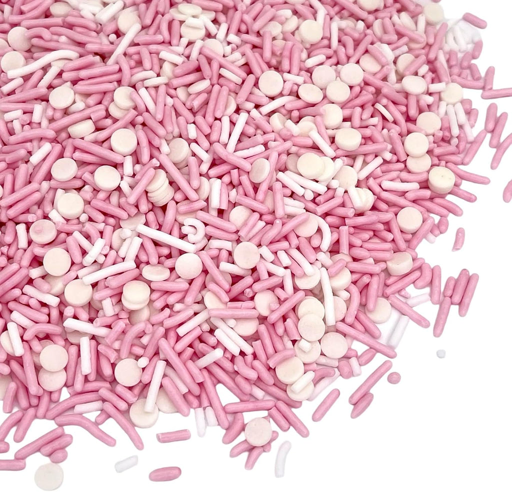 Manvscakes, No Artificial Dyes, Pink Sprinkles, Natural Sprinkles, Gluten Free, Valentine Sprinkles, Pink Cake Decorations, Mothers Day, Baby Shower, Cookies, Fondant Cake, Natural Dessert Toppings, 3
