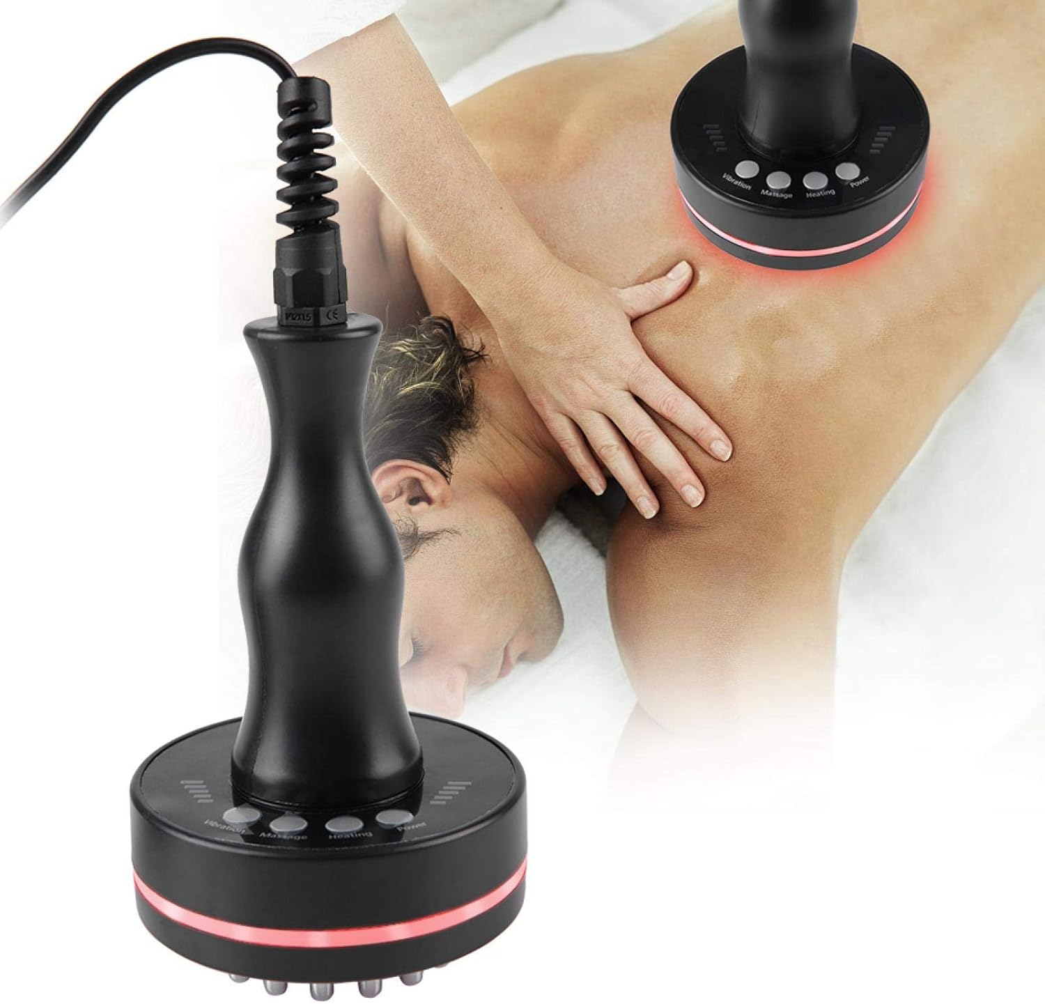 YUYTE Meridian Brush Electric Meridian Brush Scraping Heating Health Scraping Device Slimming Body and Smoother Skin