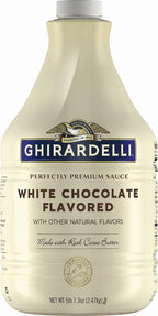 Ghirardelli Premium Sauce White Chocolate Flavored with other natural flavors, 87.3 Ounce Bottle