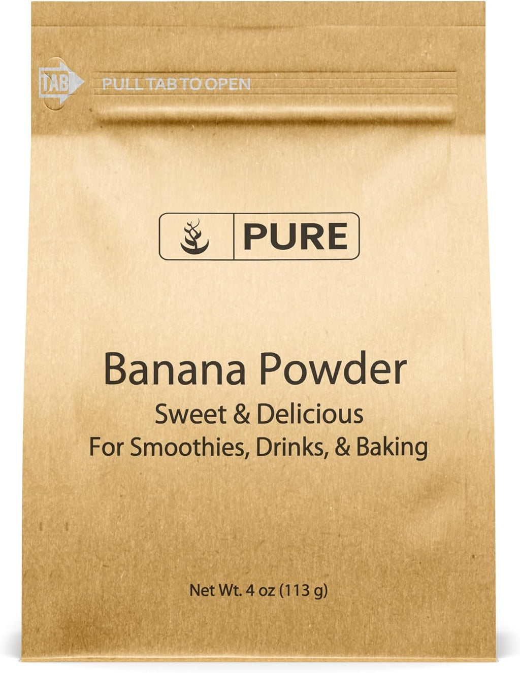 Pure Original Ingredients Banana Powder (4 oz) Smoothies & Shakes, Pancakes & Desserts, Always Pure