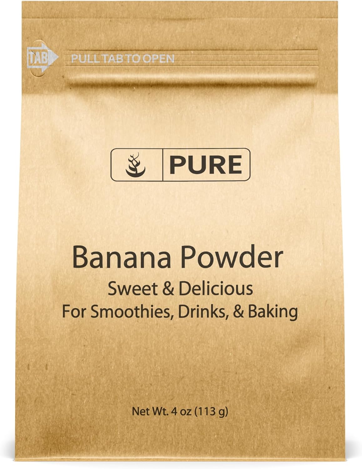 Pure Original Ingredients Banana Powder (4 oz) Smoothies & Shakes, Pancakes & Desserts, Always Pure
