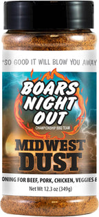 Boars Night Out Midwest Dust Steak, Fish, Pork and Poultry Seasoning