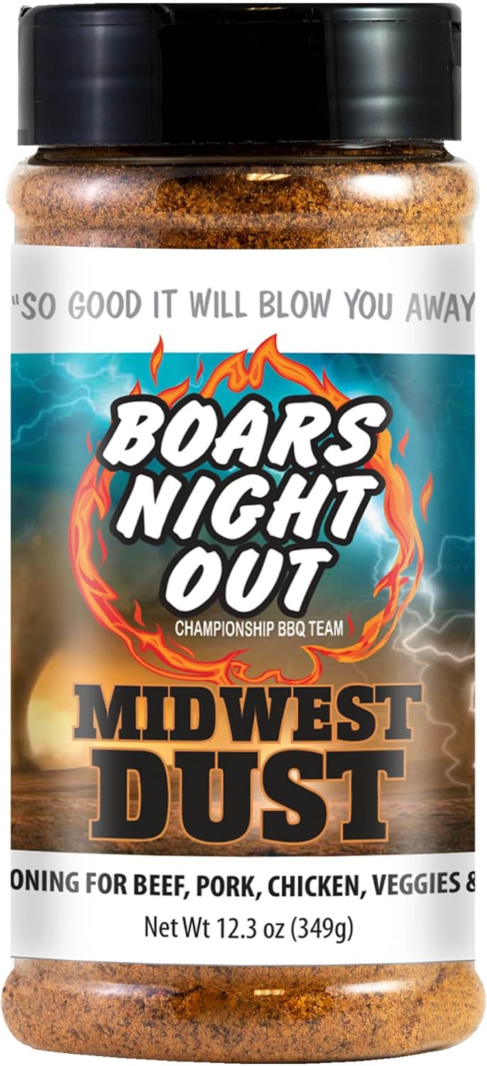 Boars Night Out Midwest Dust Steak, Fish, Pork and Poultry Seasoning