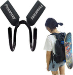 Pmsanzay Deck Hook, Professional Skateboard, Longboard & Electric Skateboard Holder Carrier | Universally Compatible with Any Dual Shoulder Strap Backpack | Adjustable Straps & Adjustable Hook