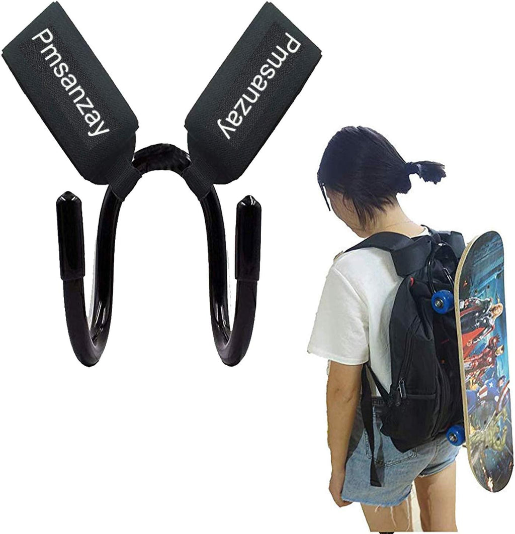 Pmsanzay Backpack Attachment Carrier Hanger Rack Hook Holder for Carrying Mini Cruiser, Cruiser Board,Skateboard - Fit Most Backpacks - Easy to Use - No Backpack