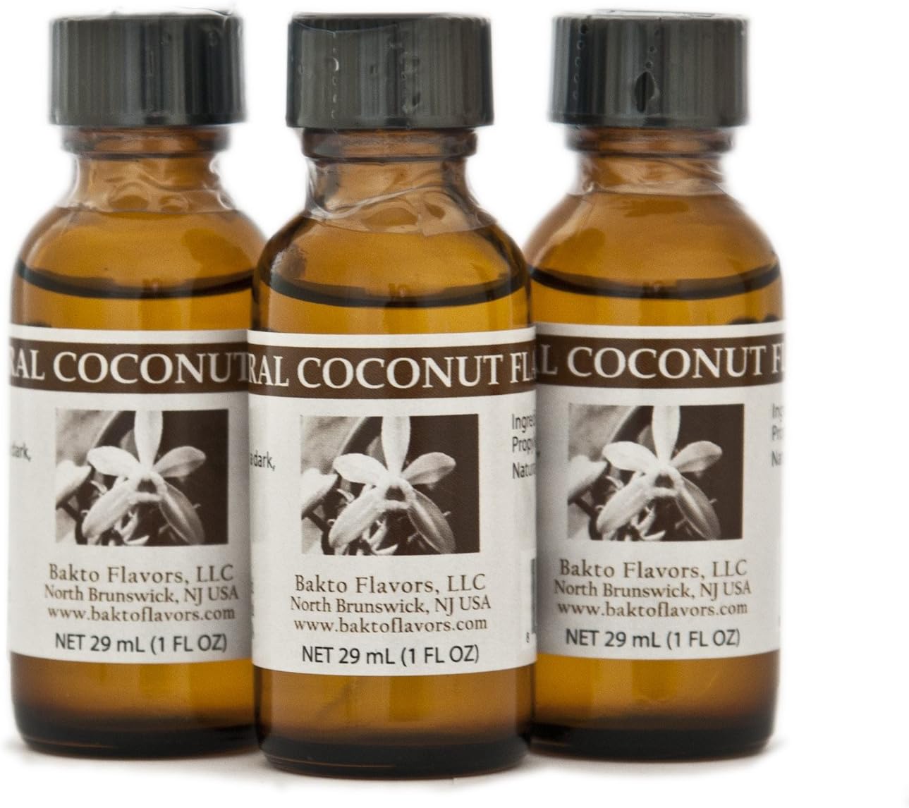 Bakto Flavors Natural Coconut Flavor (1 FL OZ) Pack of 3