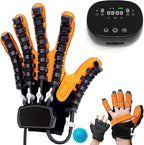 Finger Rehabilitation Robot Gloves, Upgrade Self-Training Finger Rehabilitation Device Functional Hand Splint, for Increasing Hand Strength(Size:L Code,Color:Left Hand)