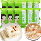 Wanhua Hall Snow Fungus Soup with Lotus Seed & Lily Buds Freeze Dried 5.64 oz/160g (10 packs x16g) 1-Minute Chinese Food White Fungus Soup Quick-Cook Breakfast Non GMO, Vegan 银耳羹 冻干莲子百合银耳羹