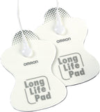 OMRON Long Life Pads for TENS Unit Muscle Stimulator - Standard - Drug-Free Pain Relief - Includes 2 Reusable TENS Unit Pads - Durable, Reusable & Washable