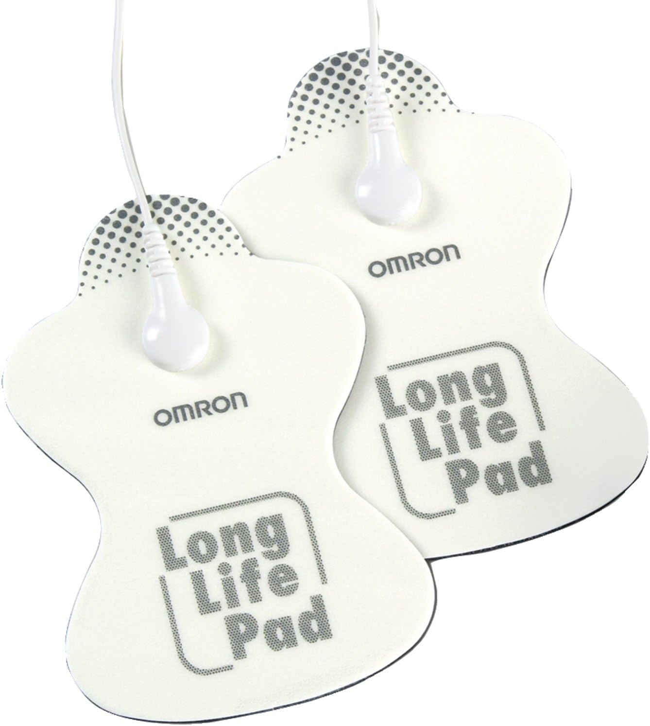 OMRON Long Life Pads for TENS Unit Muscle Stimulator - Standard - Drug-Free Pain Relief - Includes 2 Reusable TENS Unit Pads - Durable, Reusable & Washable