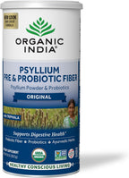 ORGANIC INDIA Psyllium Husk Powder - Pre & Probiotic Fiber Supplement, Whole Psyllium Husk Supplement, Unflavored Powder, Dietary Fiber, USDA Organic, Gluten Free - 10 Oz