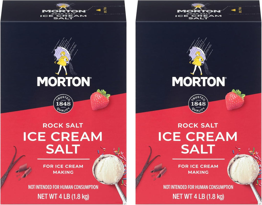 Morton Ice Cream & Cooling Salt Box, 4 lb, 2 Pack
