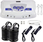 veicomtech Dual Ionic Foot Bath Detox Machine, ion Detox Foot Bath Spa Cleanse System for 2 Users with MP3 Music Player, 2 Array, 2 Wrist Band, 5 Liners