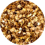 OH! SWEET ART EDIBLE GLITTER GOLD STARS 0.04 Ounce Oz. Use to cakes, cupcakes, flakes, cookies