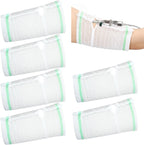 TrelaCo 6 Pcs PICC Line Cover Sleeve Upper Arm Protector Comfortable Breathable Elastic Mesh PICC Line Sleeve Cover for Upper Arm Adult Teenager Nursing