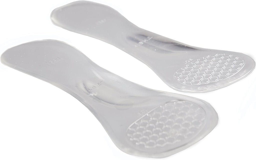 PRO 11 WELLBEING-Pro11 Wellbeing 2 Pair Clear Gel High Heel Insoles for Heel Comfort and Sore Feet Relief with Arch Support