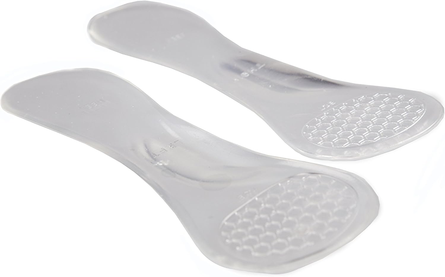 PRO 11 WELLBEING-Pro11 Wellbeing 2 Pair Clear Gel High Heel Insoles for Heel Comfort and Sore Feet Relief with Arch Support