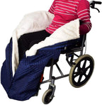 YOMQLJXB Wheelchair Blanket - Waterproof Fleece Lined Wheelchair Cozy Cover for Adults, Warm Covers for Legs and Lower Body