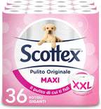 Scottex Scottex Clean Original Giant Hygienic Paper, 36 Maxi Rolls 500 Tears - 500 Gr