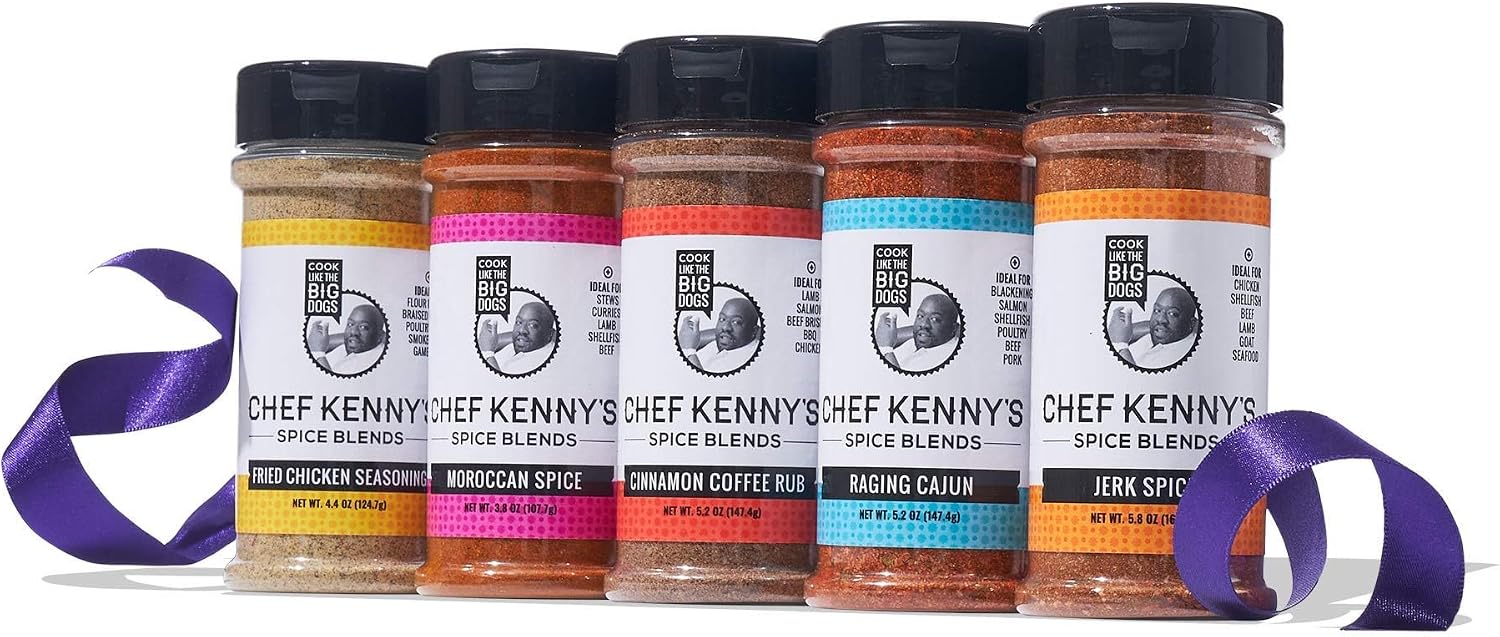 Chef Kenny Gilbert's Ultimate Spice Blends Gift Set - 5 Artisanal Seasoning Spice Blends, Featured on Oprah's Favorite Things 2020