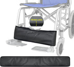Wheelchair Footrest Belt - Foot Calf Straps Leg Support Safety Feet Rest Belt Transporter Chair Adjustable Disabled Elderly Leg Rest Cushioned Pad to Prevent Feet Slipping-Fill Thick Cotton Leather