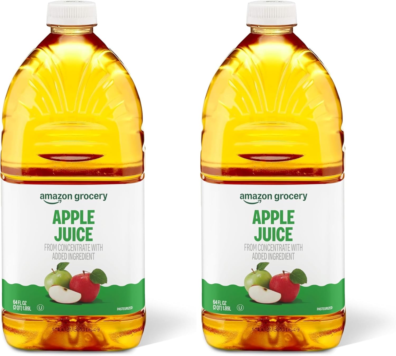 Amazon Grocery, Apple Juice, 64 Fl Oz (Previously Happy Belly, Packaging May Vary) (Pack of 2)