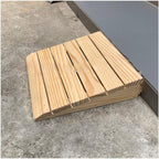 Portable Wooden Threshold Ramp for Doorway 2" 3" 4" 5" 6" Rise, Non-Slip Surface Durable Entry Ramp for Home/Garden Step/Sheds Doors (Size : 38.8x35x15cm/15.2x13.8x6in)