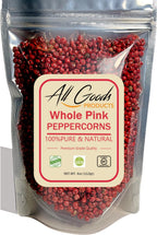 All Goods 4oz Pink Peppercorns, Brazilian Pepper Tree, Grinder Refill - Whole Pink Pepper Bulk, Fresh Peppers. Pimienta Roja.