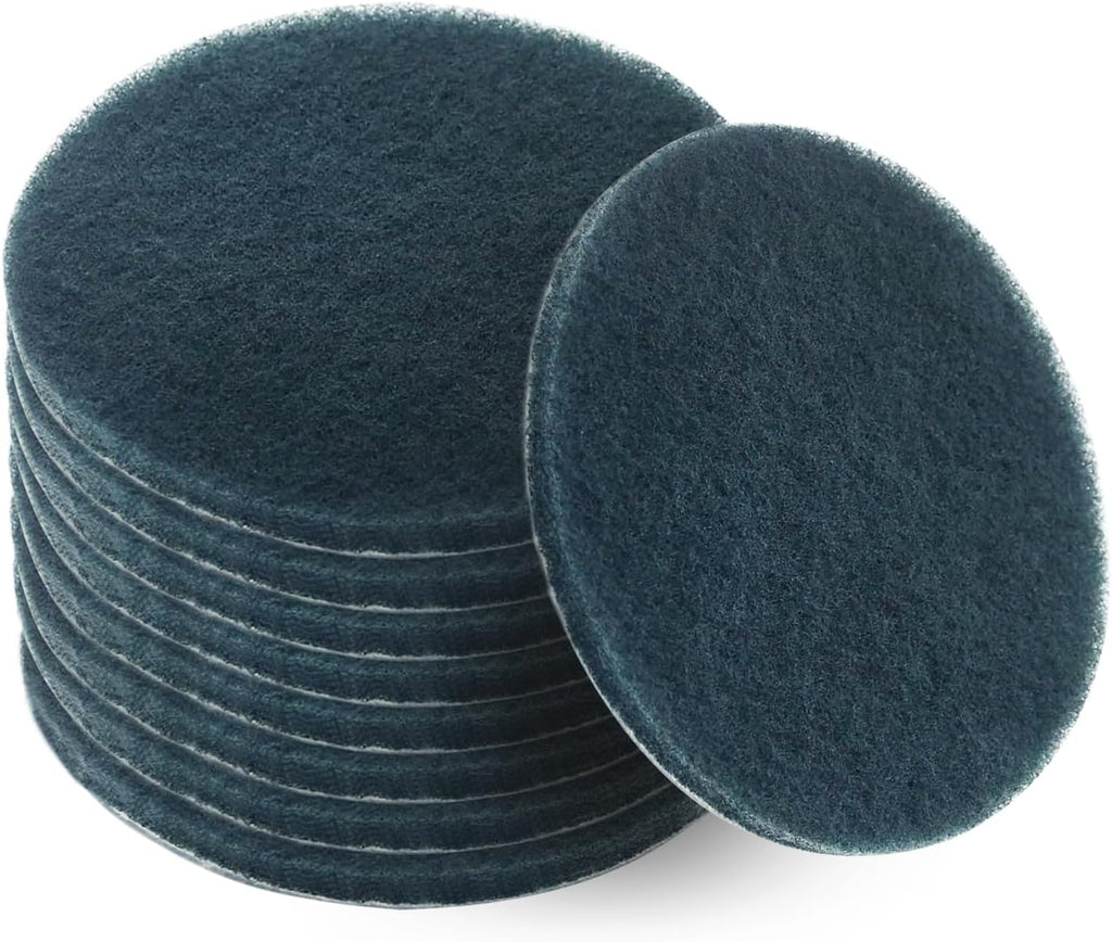 Utoolmart 1200-Grits 7 Inch Scrubber Scouring Pads Flocking Scuff Pads-Multipurpose, Drill Scuffing Disc Hoop and Loop Surface Conditioning Disc Gray 8pcs