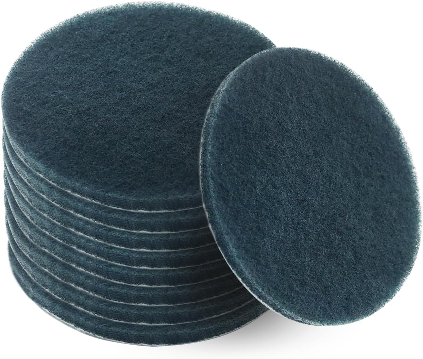 Utoolmart 1200-Grits 7 Inch Scrubber Scouring Pads Flocking Scuff Pads-Multipurpose, Drill Scuffing Disc Hoop and Loop Surface Conditioning Disc Gray 8pcs
