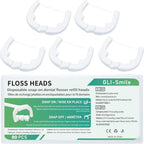Ultraclean Access Flosser Refill Heads, Effective Plaque Removal for Proper Oral Care & Hygiene, Durable Flosser Refill Heads, PFAS Free, 80ct