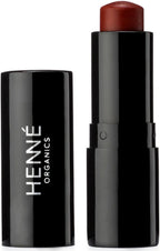 Henné Organics Luxury Lip Tint - Moisturizing, Sheer Natural Color - Intrigue (Brick Red)