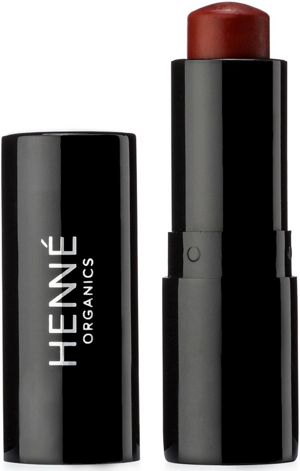 Henné Organics Luxury Lip Tint - Moisturizing, Sheer Natural Color - Intrigue (Brick Red)