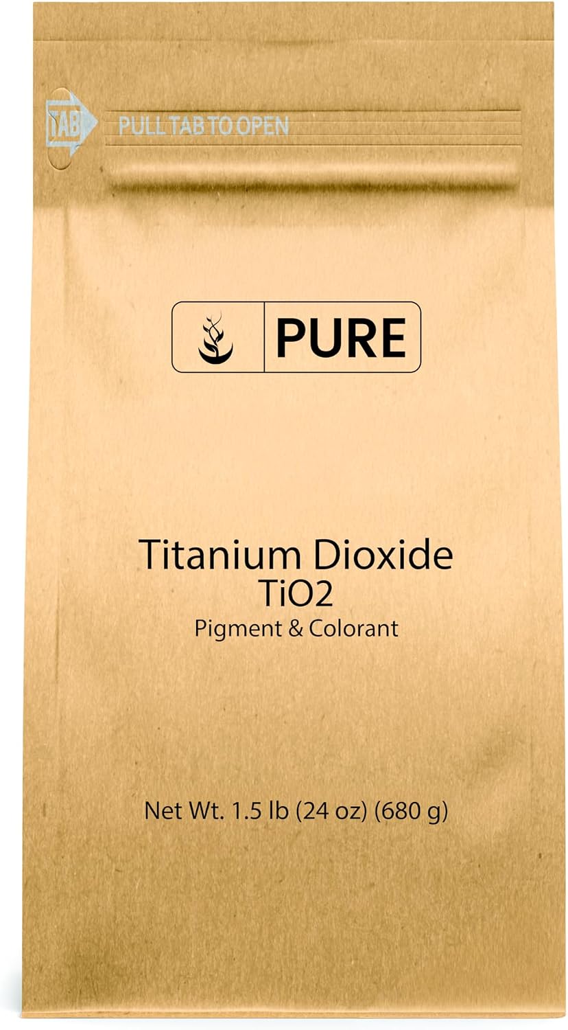 Pure Original Ingredients Titanium Dioxide (1.5 lb) Naturally Occurring, Pigment & Colorant