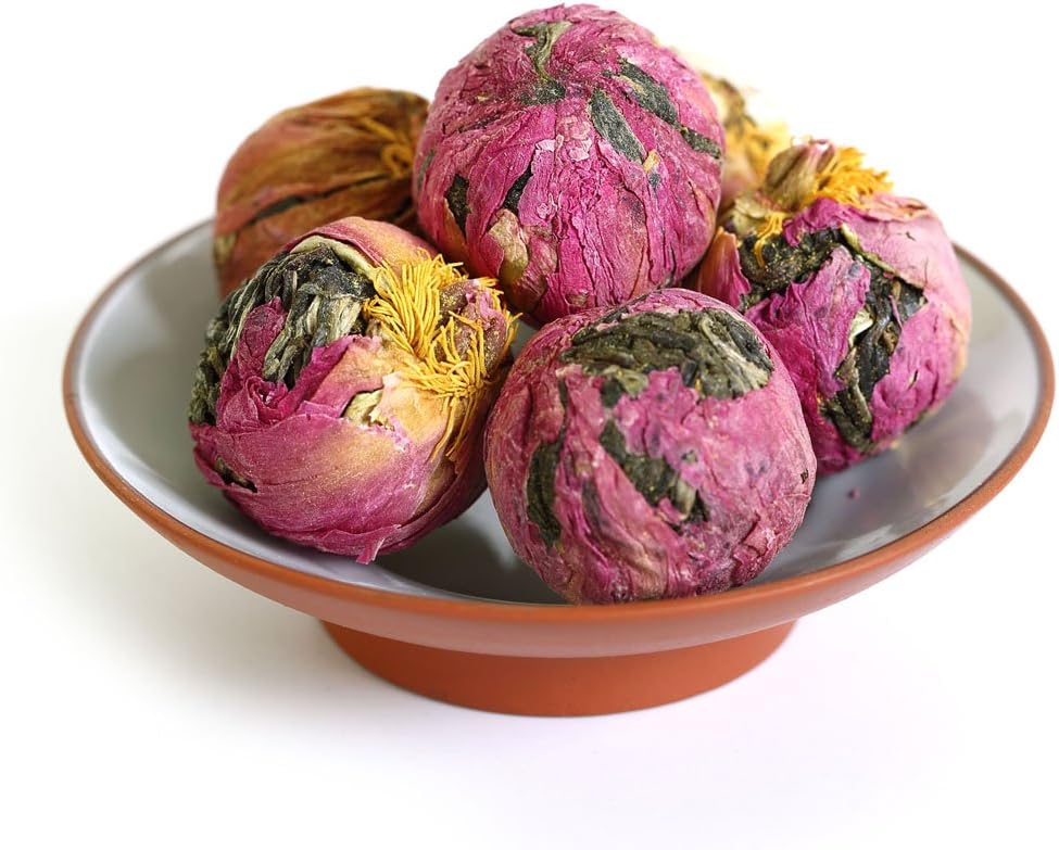 GOARTEA Puerh Tea Cake 250g / 8.8oz 2017 Year Raw Sheng Peony flowers Bulang Mountain - Chinese Yunnan Puer Pu'er Pu-erh Tea - Tuocha