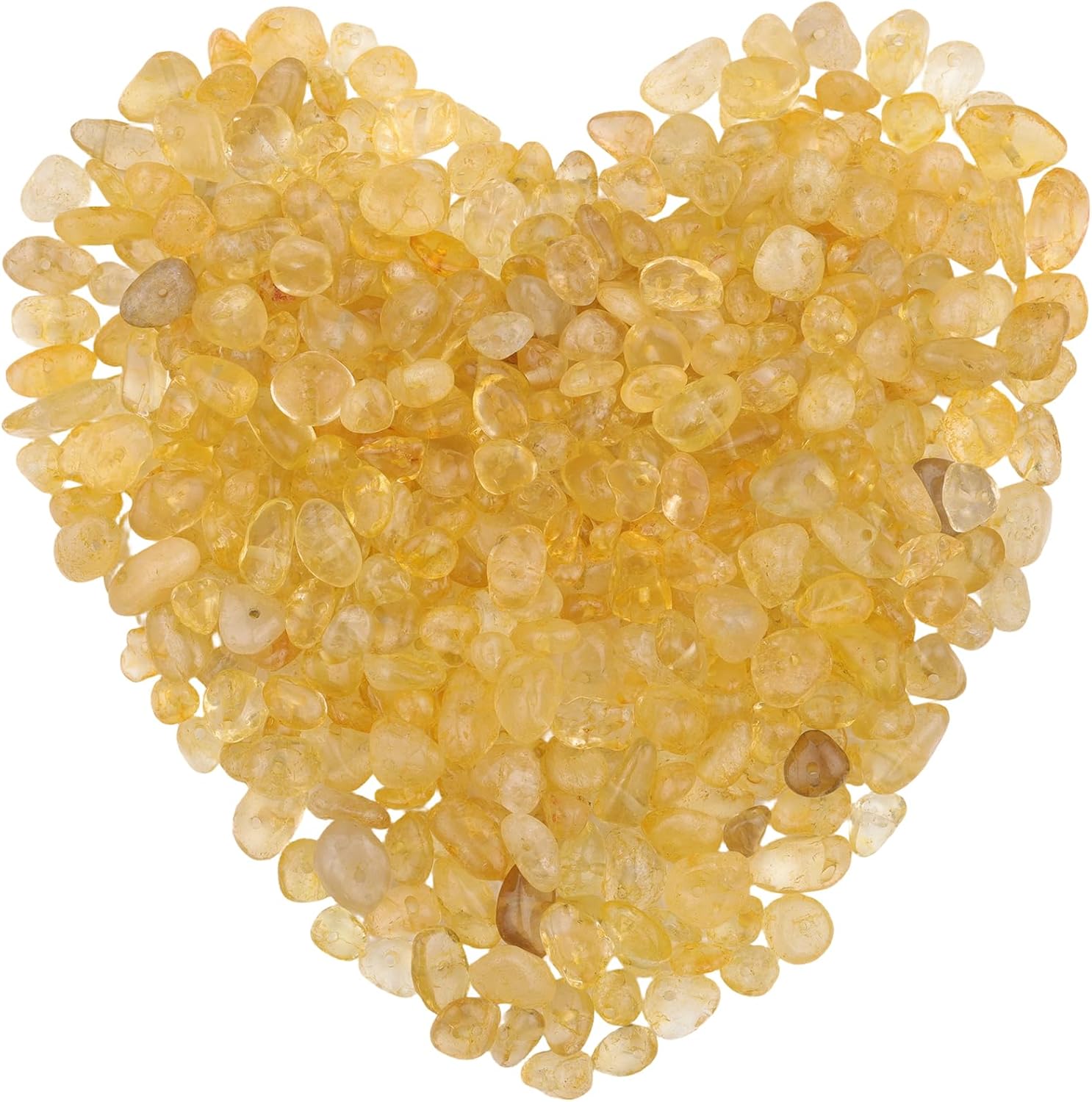 400pcs Natural Chip Stone Beads for Jewelry Making Citrine 5-8mm Irregular Gemstones Healing Crystal Loose Rocks Bead Hole Drilled for Ring Earrings Necklace Bracelet Making DIY Art Crafts