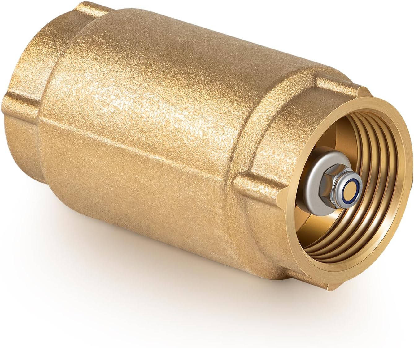 1" No-Lead Brass Check Valve with Backflow Preventer, CVNL100 700 Series, Universal One-Way 1" FNPT × 1" FNPT