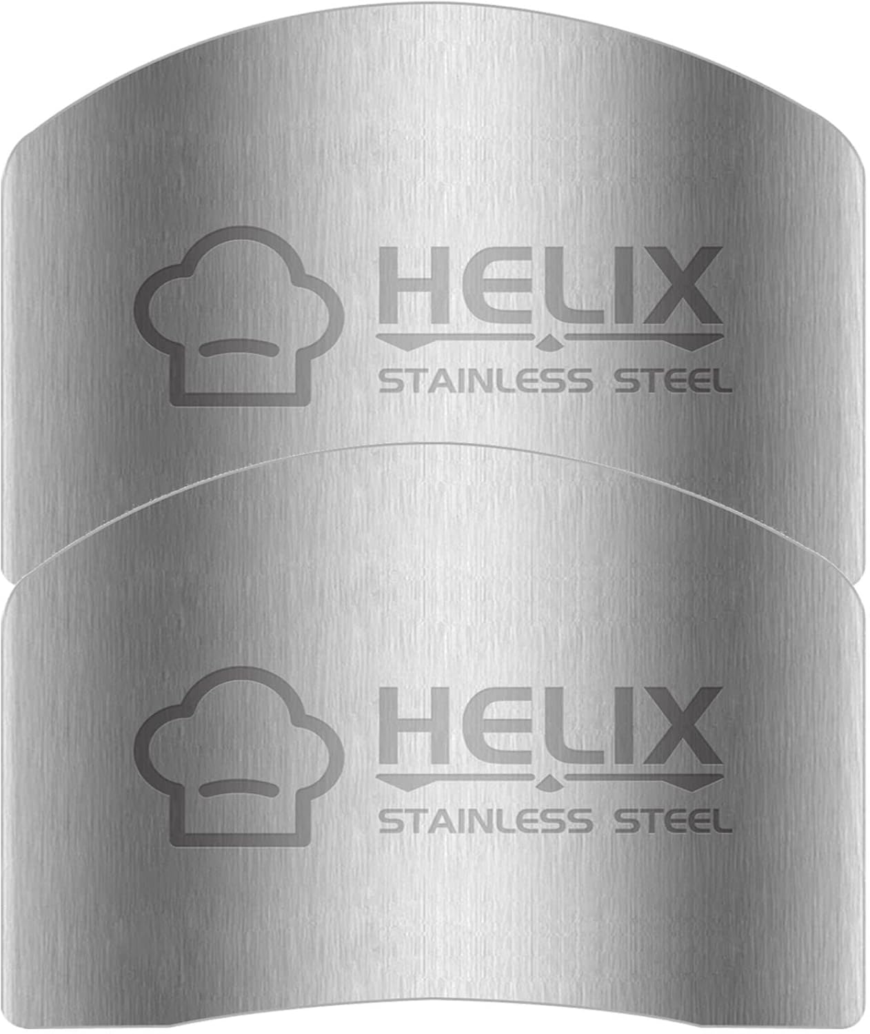 Finger Guard - Stainless Steel Knife Cutting Protector for Single & Double Finger (Silver)