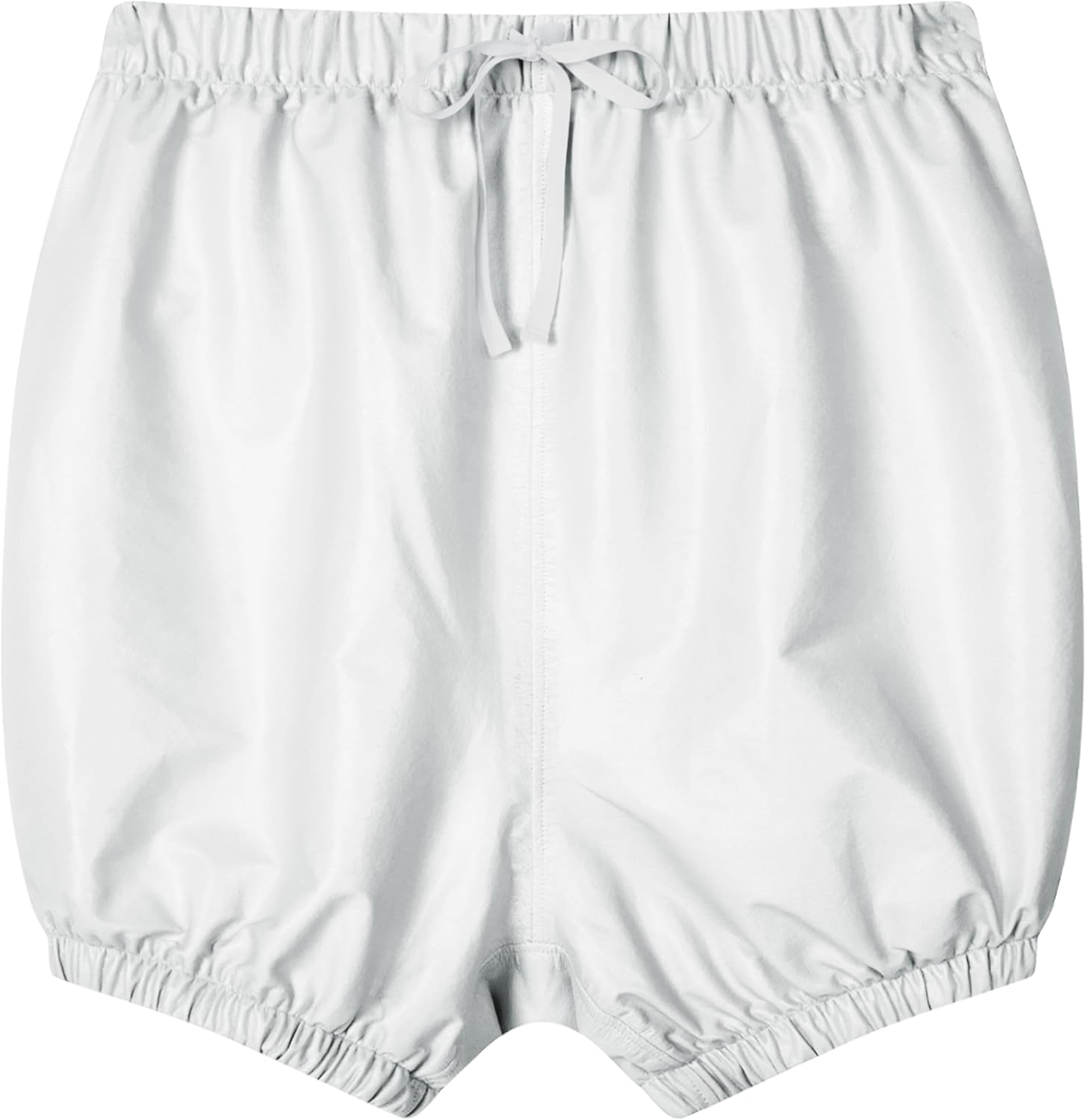Adult Leakproof Plastic Pants Diaper Cover, Washable Incontinence Underwear, Reusable Briefs for Men and Women (White-XL)