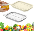 2pcs Vegetable Brush Scrubber, Veggie Scrubber Brush, Silicone Potato Brushes Scrubber, Potato Cleaner Brushes for Produce Potatoes, Carrots, Lotus Root, Veggie Fruit Wash Cleaner