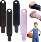 panthra 4 PCS Kids Wrist Brace, Night Wrist Sleep Support Brace, Adjustable Compression Straps, Fits Wrists of Different Sizes, Suitable for Children's Sports Sleep (Pink+black)
