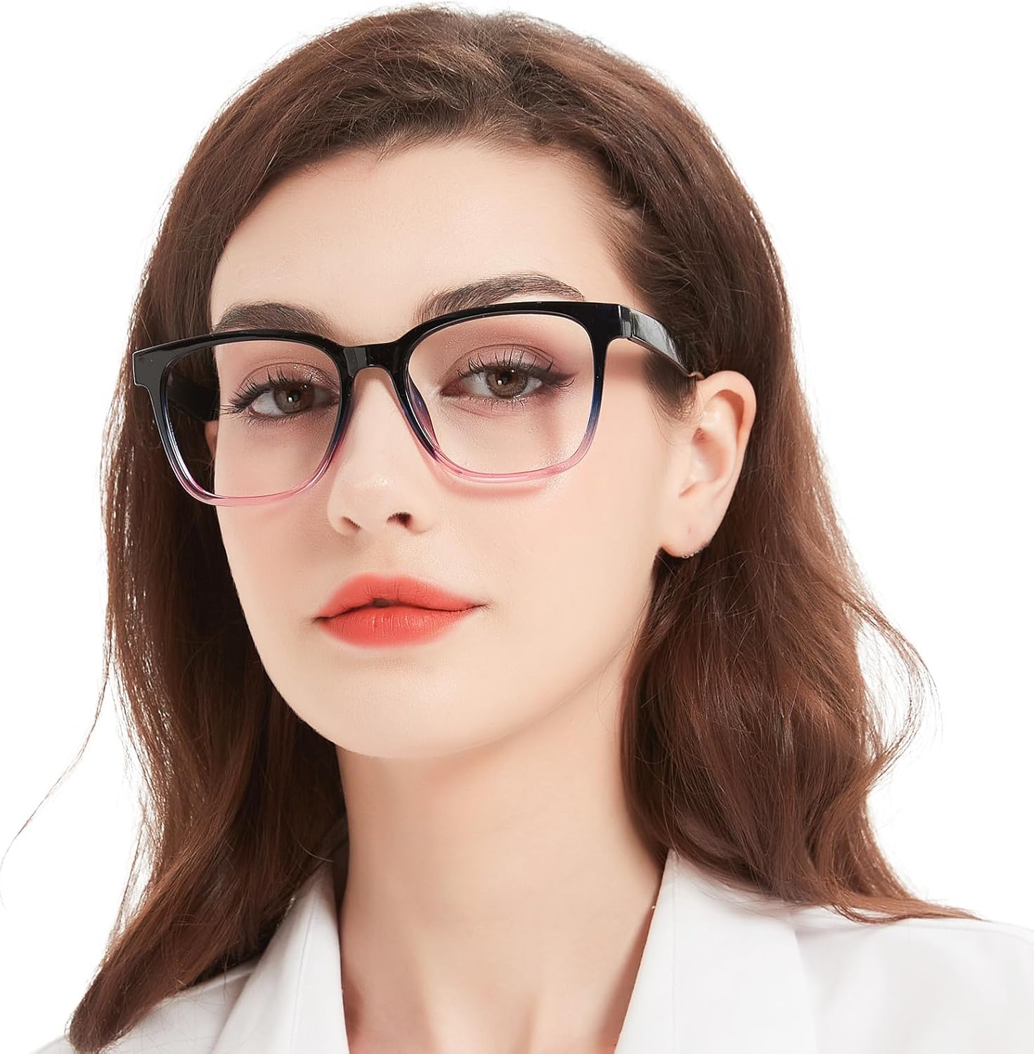 AEZUNI Oversize Square Reading Glasses for Women Oversized Trendy Large Readers 1.0 1.25 1.5 1.75 2.0 2.25 2.5 2.75 3.0 3.5 4.0 5.0 6.0(Purple,1.25)