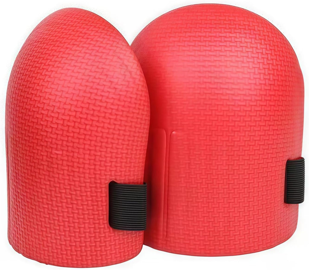 MBHKRRSGardening Knee Pads for Women and Men Lightweight Waterproof Foam Knee Pads for Gardening and Housework with Adjustable Hook'n'Loop Straps (red)
