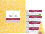 Tea Forte African Solstice Premium Caffeine-Free Herbal Tea Blend Event Box, Bulk Pack 40 Count, 10 per tray Individually Wrapped Handcrafted Pyramid Infusers