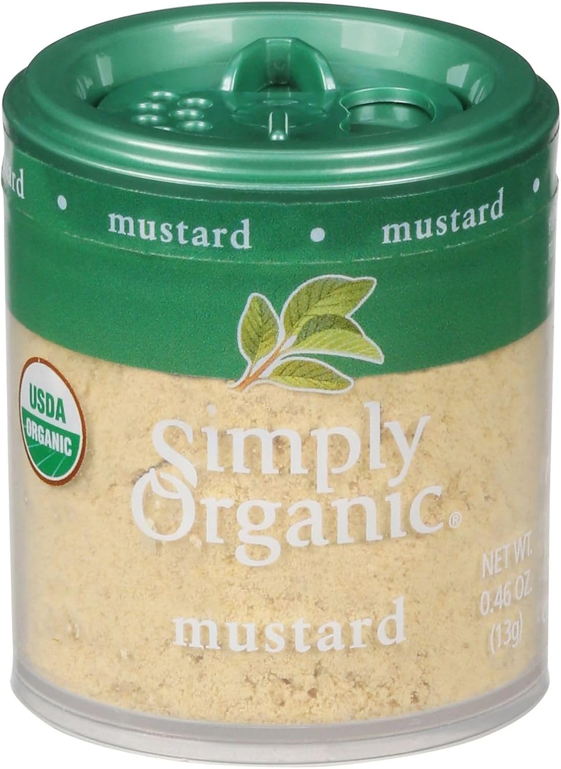 Simply Organic Mustard Seed Ground, Certified Organic, Kosher, Mini Spices | 0.46 Ounce (Pack of 6)