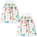 Waterproof Diaper Skirt for Baby Toddler Bed Wetting Training Diaper Shorts for Boys and Girls Night Time (Rabbit+Rabbit) - M