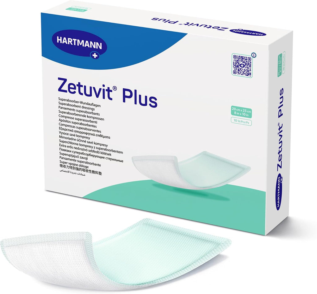 Zetuvit® Plus Superabsorbent Dressing 8" x 10"- Box of 10 (413113)